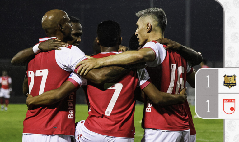 Santa Fe salvó un empate en su visita a Águilas Doradas